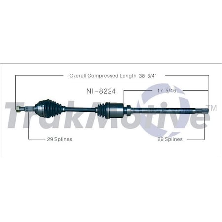 Surtrack Axle Cv Axle Shaft, Ni-8224 NI-8224